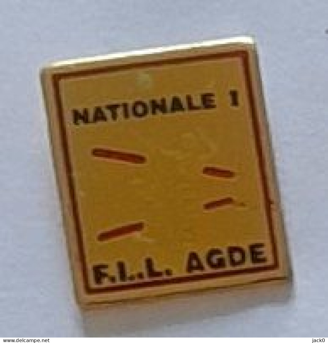 Pin's  Ville, Sport  Volleyball  NATIONALE 1  F.L.L  AGDE  ( 34 ) - Volleybal