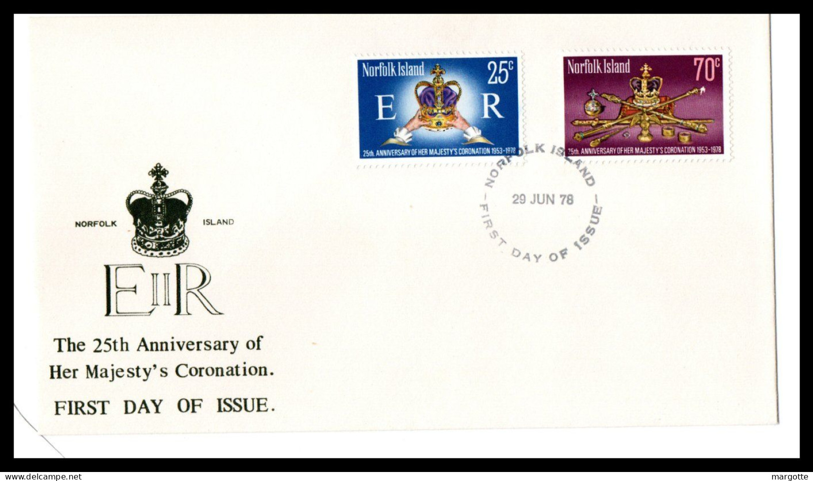 The 25th Anniversary Of The Coronation Of Her Majesty Queen Elisabeth 2 - Covers & Documents