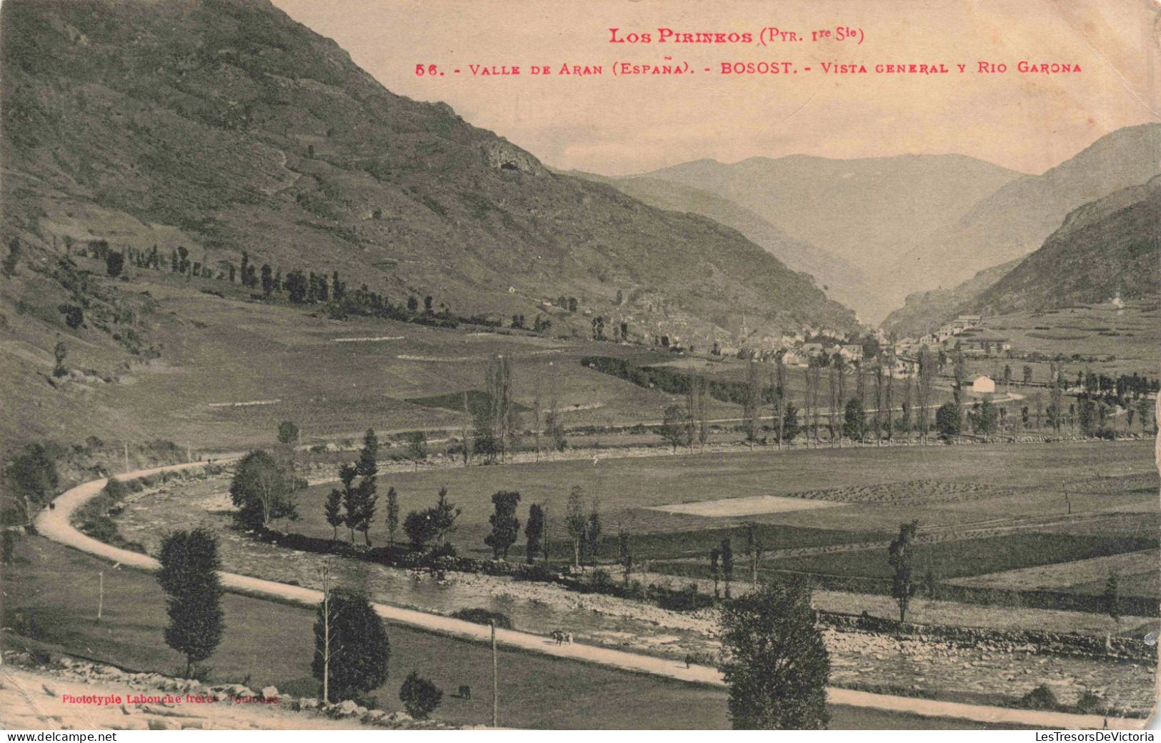 ESPAGNE - Valle De Aran - Bosost - Vista General  - Carte Postale Ancienne - Lérida