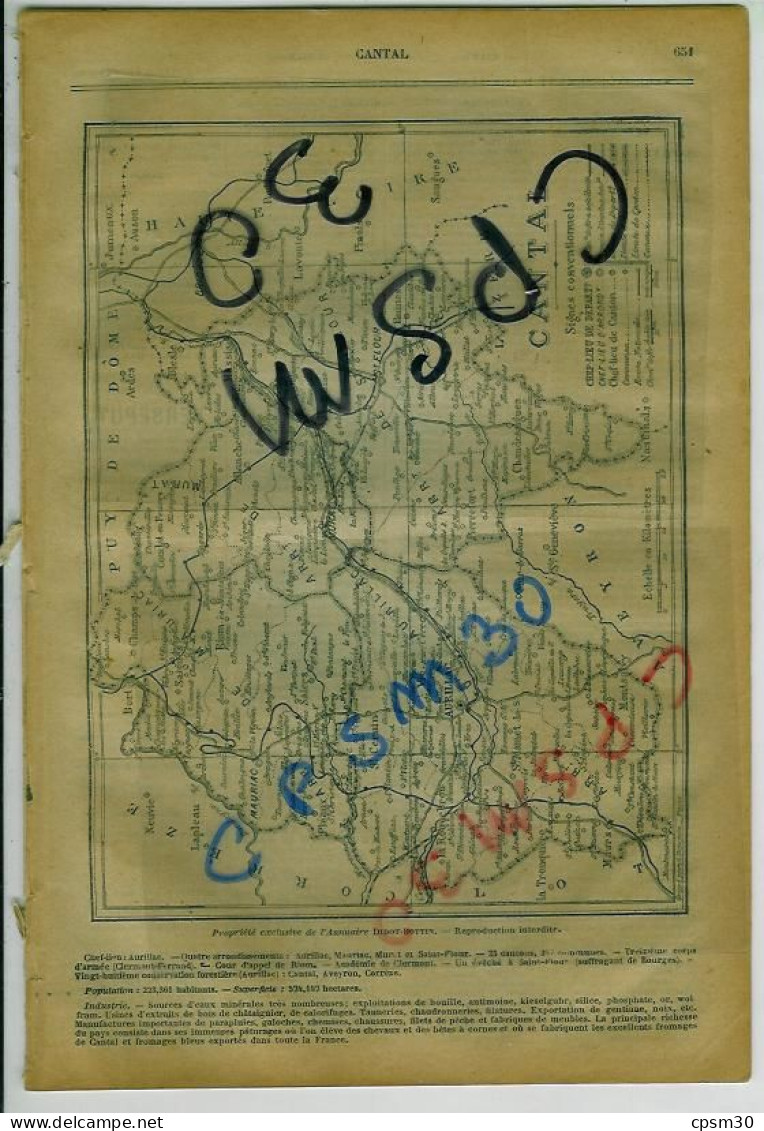 ANNUAIRE - 15 - Département Cantal - Année 1918 - édition Didot-Bottin - 22 Pages - Annuaires Téléphoniques