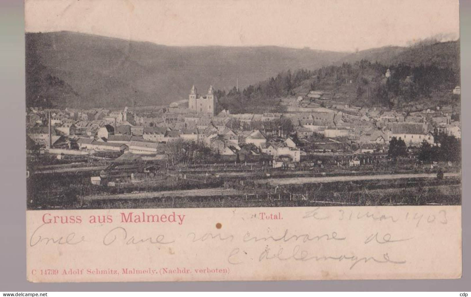 Cpa Gruss Aus Malmedy  1903 - Limbourg