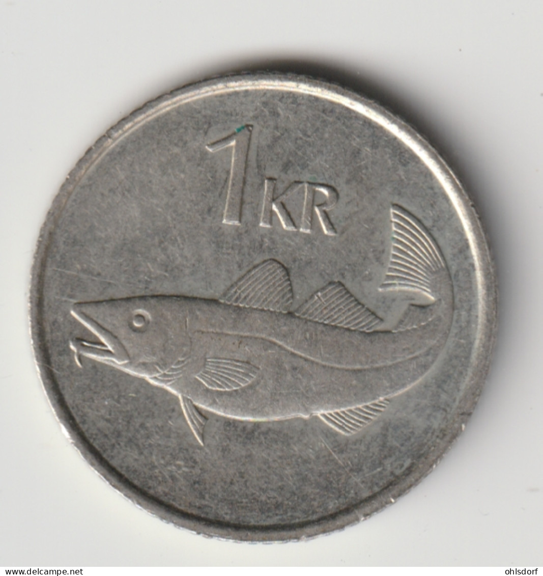 ICELAND 1987: 1 Krona, KM 27 - Island