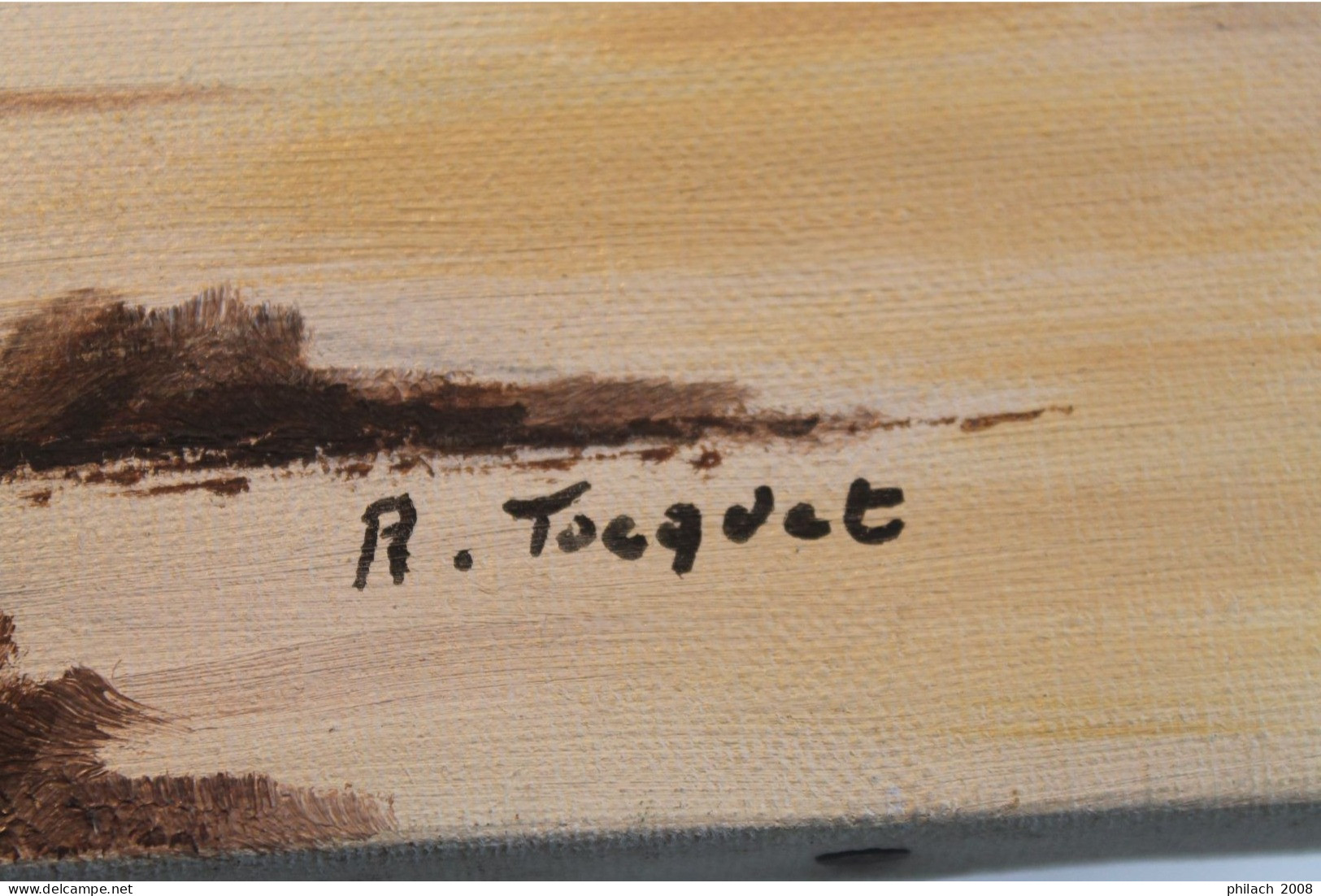 Tableau Marine signé R. Tocquet