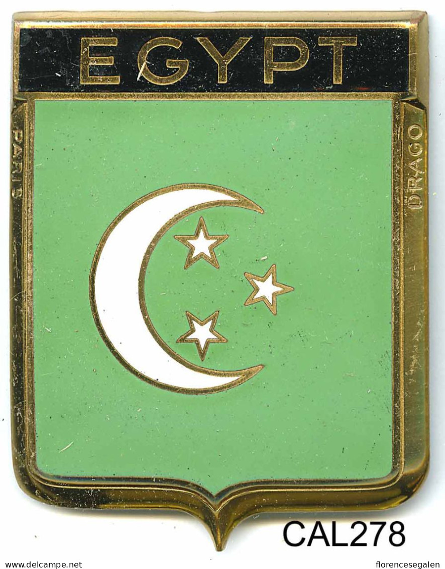 CAL278 - PLAQUE CALANDRE AUTO - EGYPT - Placas Esmaltadas (desde 1961)