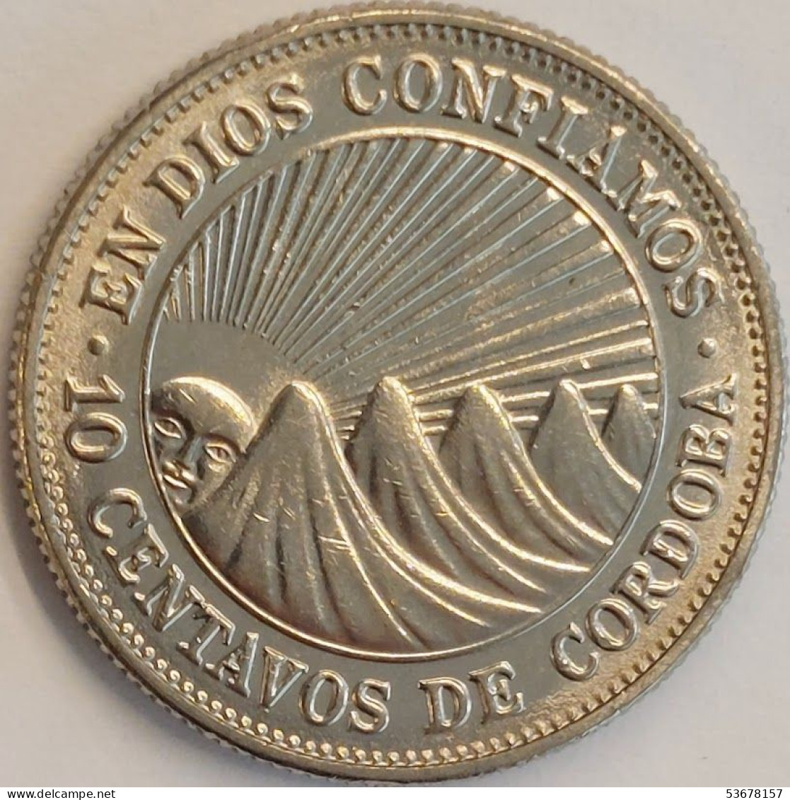 Nicaragua - 10 Centavos 1972, KM# 17.2a (#2688) - Nicaragua