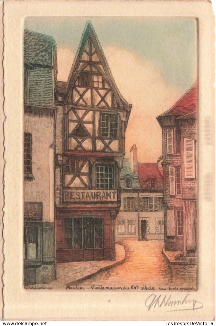 FRANCE - Moulins - Vieille Maison Du XV ème Siècle  - Carte Postale Ancienne - Moulins