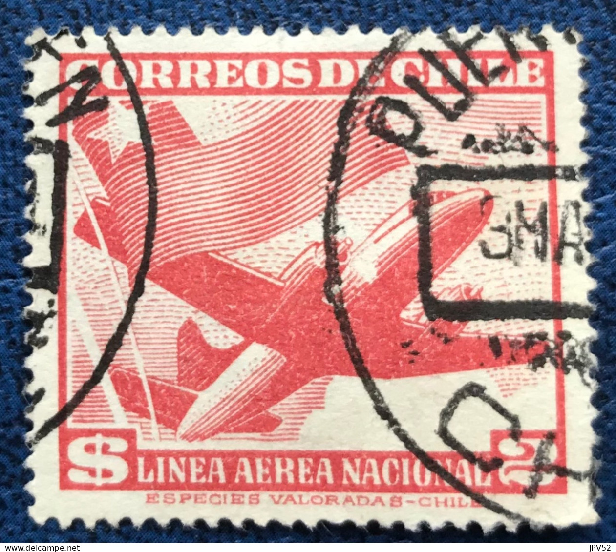 Chile - Chili - C14/20 - 1951 - (°)used - Michel 483 - Vliegtuig & Vlag - Chili