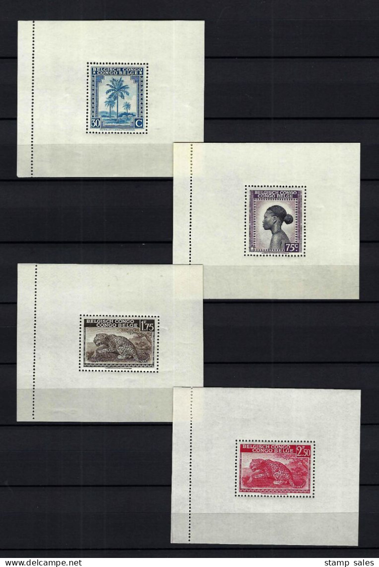 Belgisch Congo N°BL3/BL10 MNH ** POSTFRIS ZONDER SCHARNIER COB € 1520,00 SUPERBE - Blocks & Kleinbögen