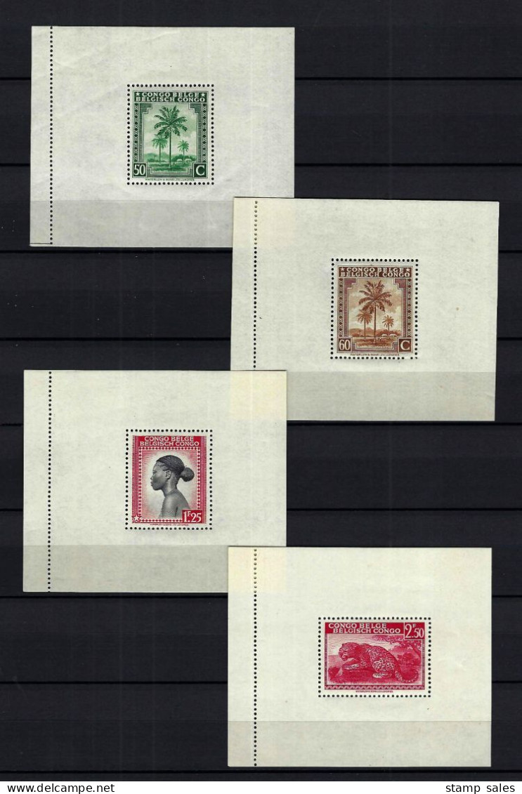 Belgisch Congo N°BL3/BL10 MNH ** POSTFRIS ZONDER SCHARNIER COB € 1520,00 SUPERBE - Blocks & Sheetlets