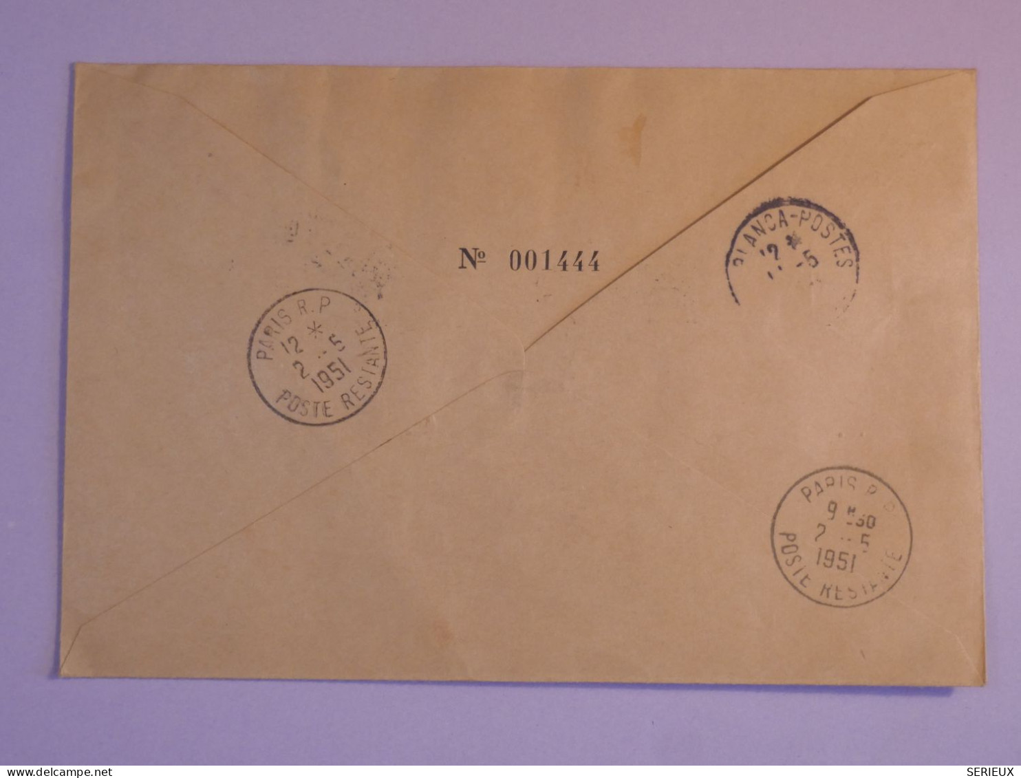 DB11 ALGERIE  BELLE  LETTRE COMITé LECLERC  RR 1951 CASABLANCA A  PARIS  FRANCE ++AFF. INTERESSANT+++ - Storia Postale