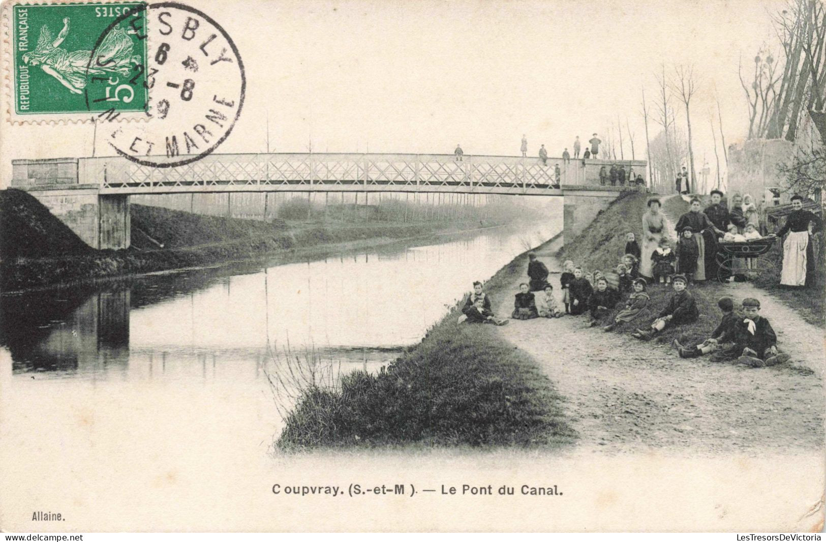 FRANCE - Coupvray - Le Pont Du Canal - Animé -  Carte Postale Ancienne - Torcy