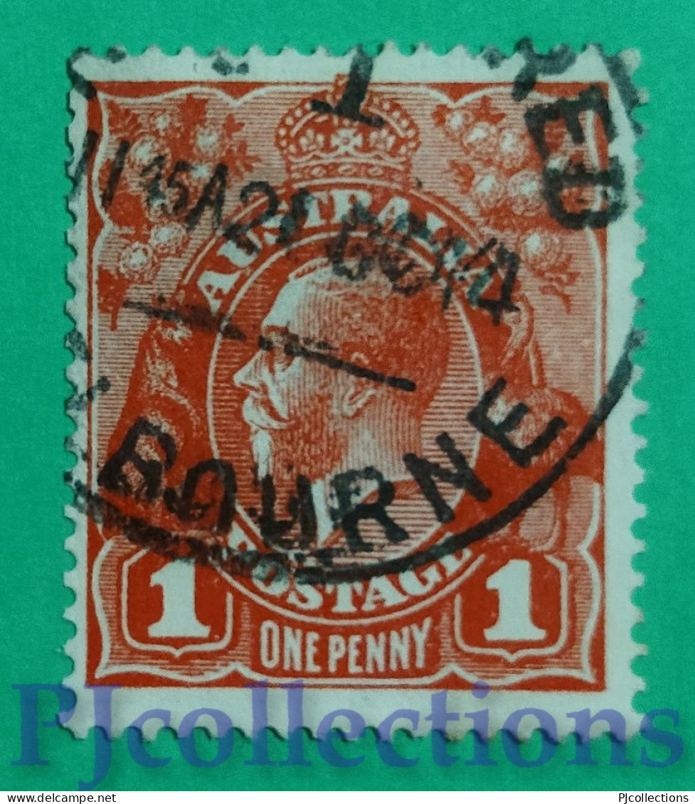 S234- AUSTRALIA 1914 RE GIORGIO V - KING GEORGE V 1p USATO - USED - Used Stamps