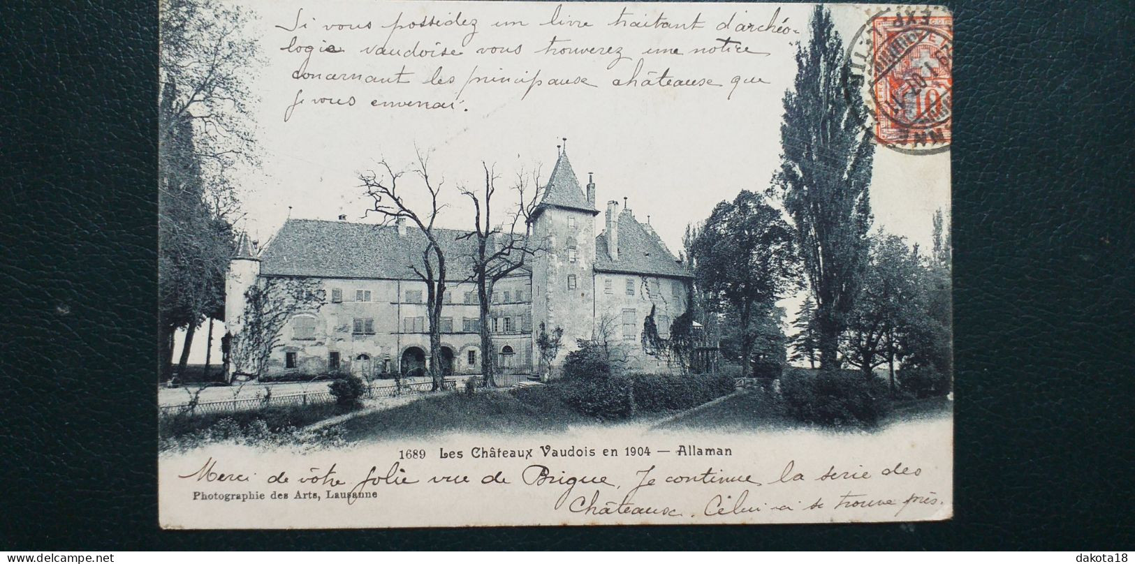 Suisse , Les Châteaux Vaudois , Allaman En 1907 - Allaman