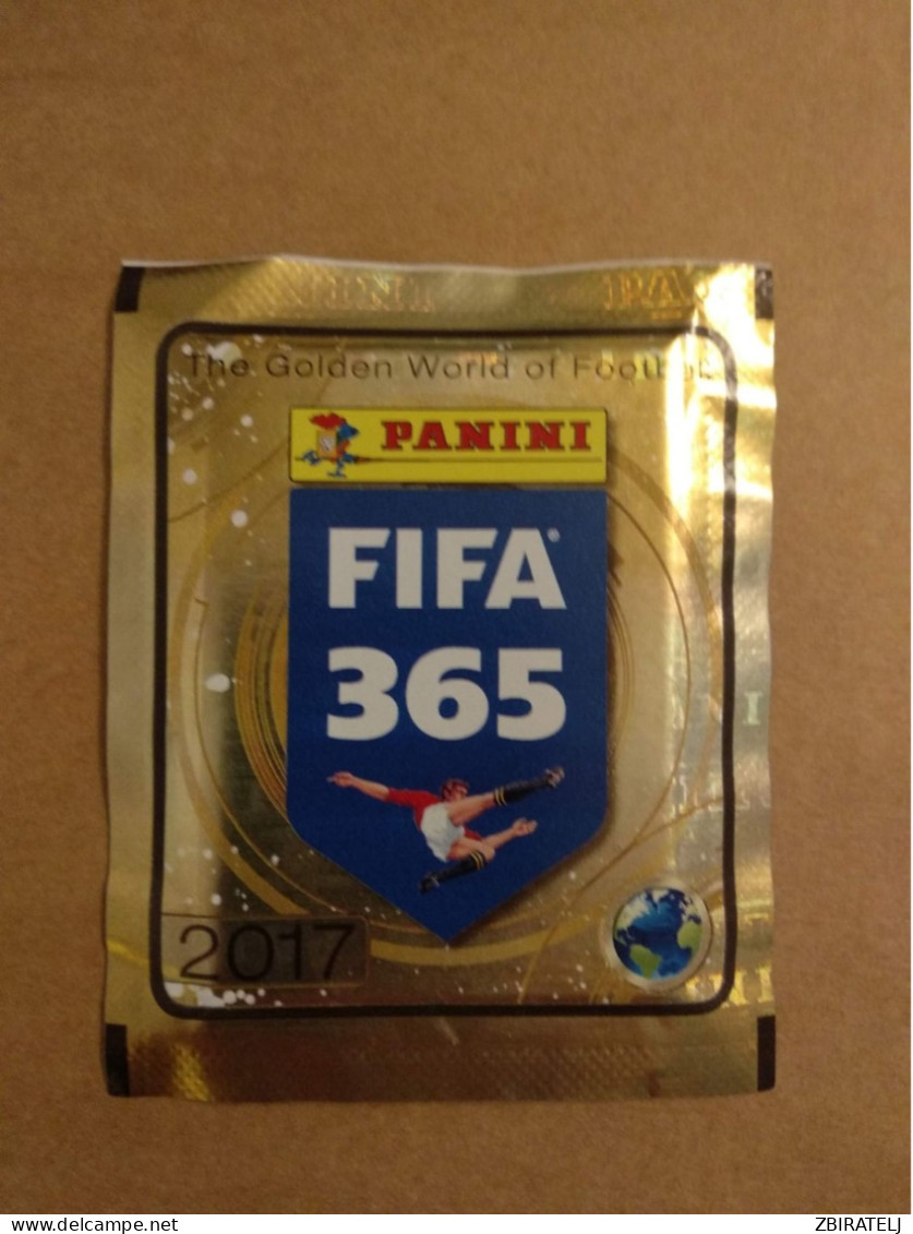 1 X PANINI FIFA 365 2017 - PACK (5 Stickers) Tüte Bustina Pochette Packet Pack - Englische Ausgabe