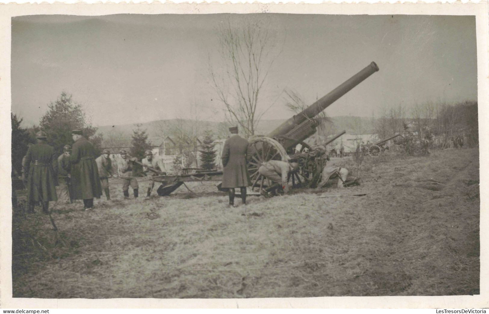 MILITARIA - Canons Et Soldats - Carte Postale Ancienne - Equipment