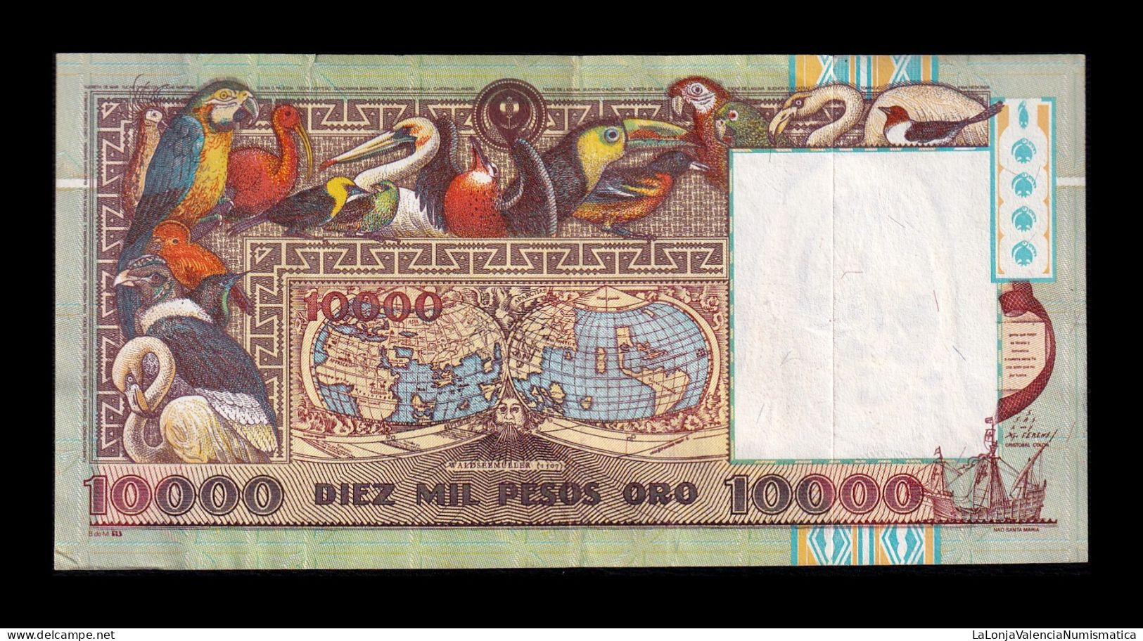 Colombia 10000 Pesos 1992 Pick 437a Mbc/Ebc Vf/Xf - Colombie