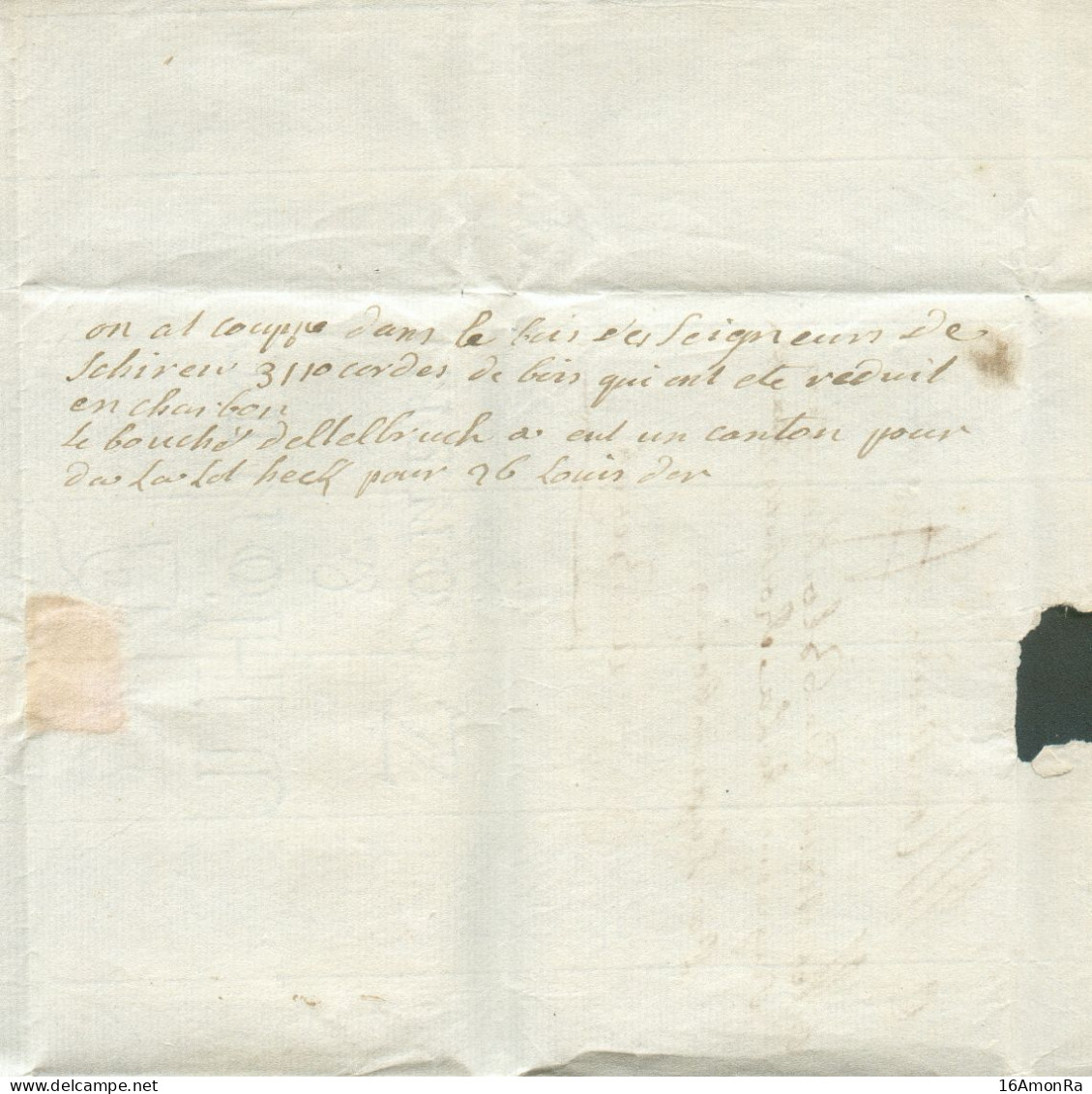 LAC (griffe Au Tampon) MALINES  Le 22 Juillet 1772 Vers Bergh (par Luxembourg); Port '4'. (biffé) -   Belle Fraîcheur. - 1714-1794 (Paises Bajos Austriacos)
