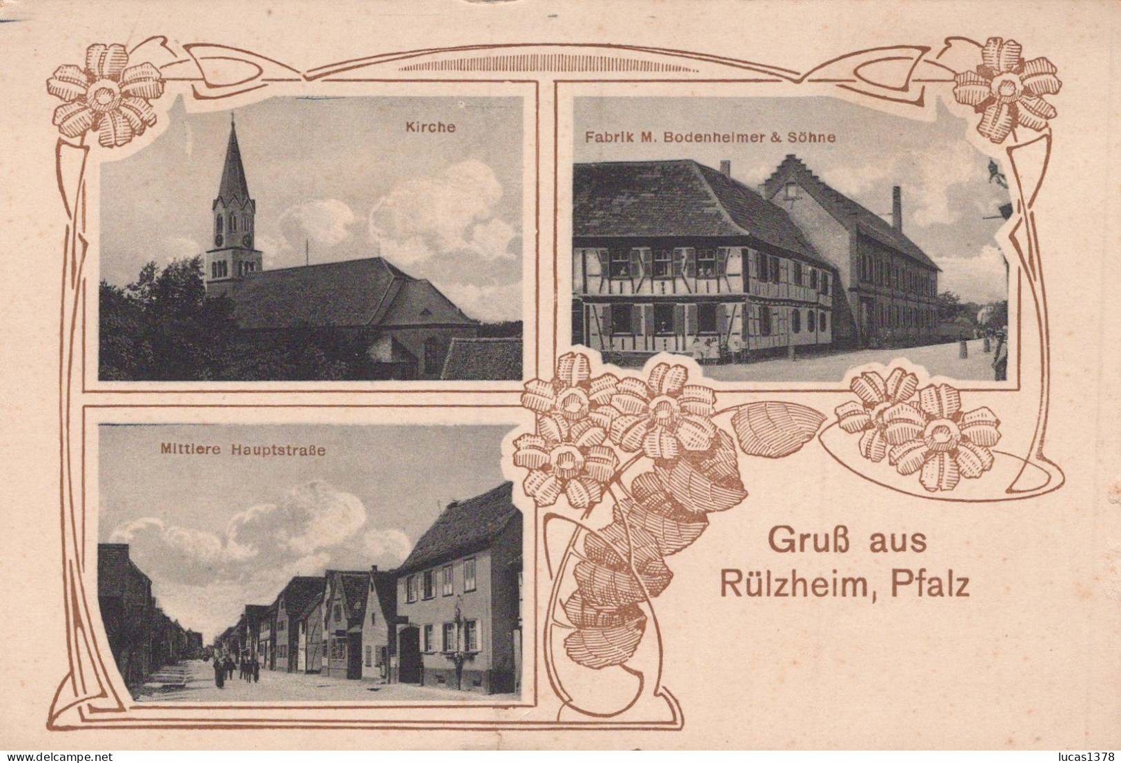 GRUSS AUS RULZHEIM PFALZ / RARE - Germersheim