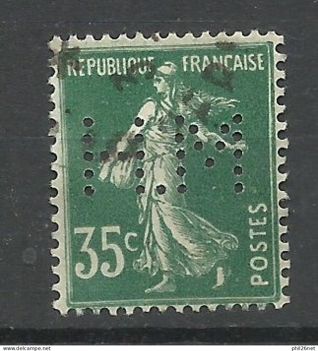 France  N° 361 Perforé  HM       Oblitéré    B/TB      Voir Scans       Soldé ! ! ! - Usados