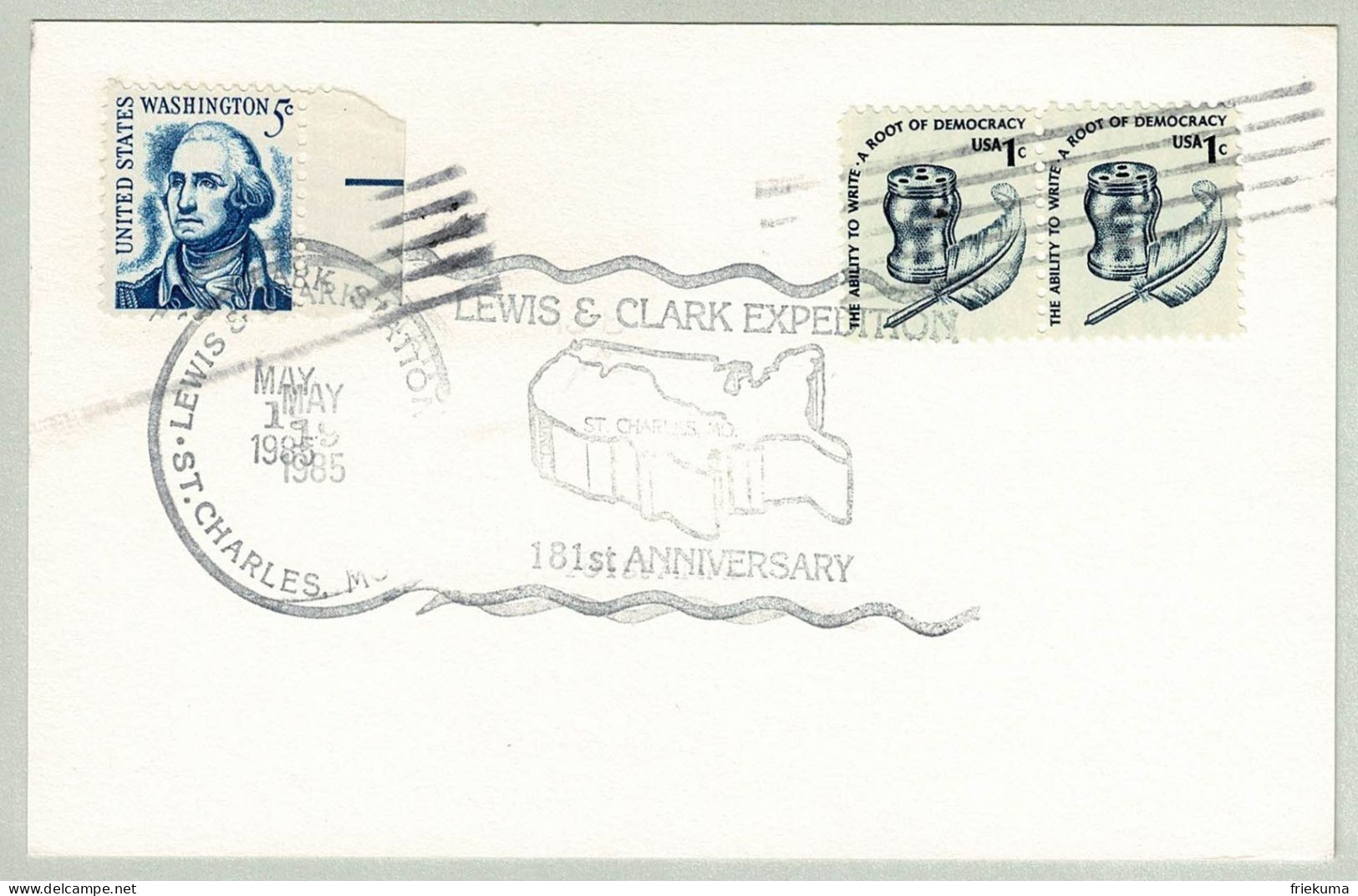 USA 1985, Ganzsachenkarte Lewis And Clark Expedition Nach Basel (Schweiz) - Indépendance USA