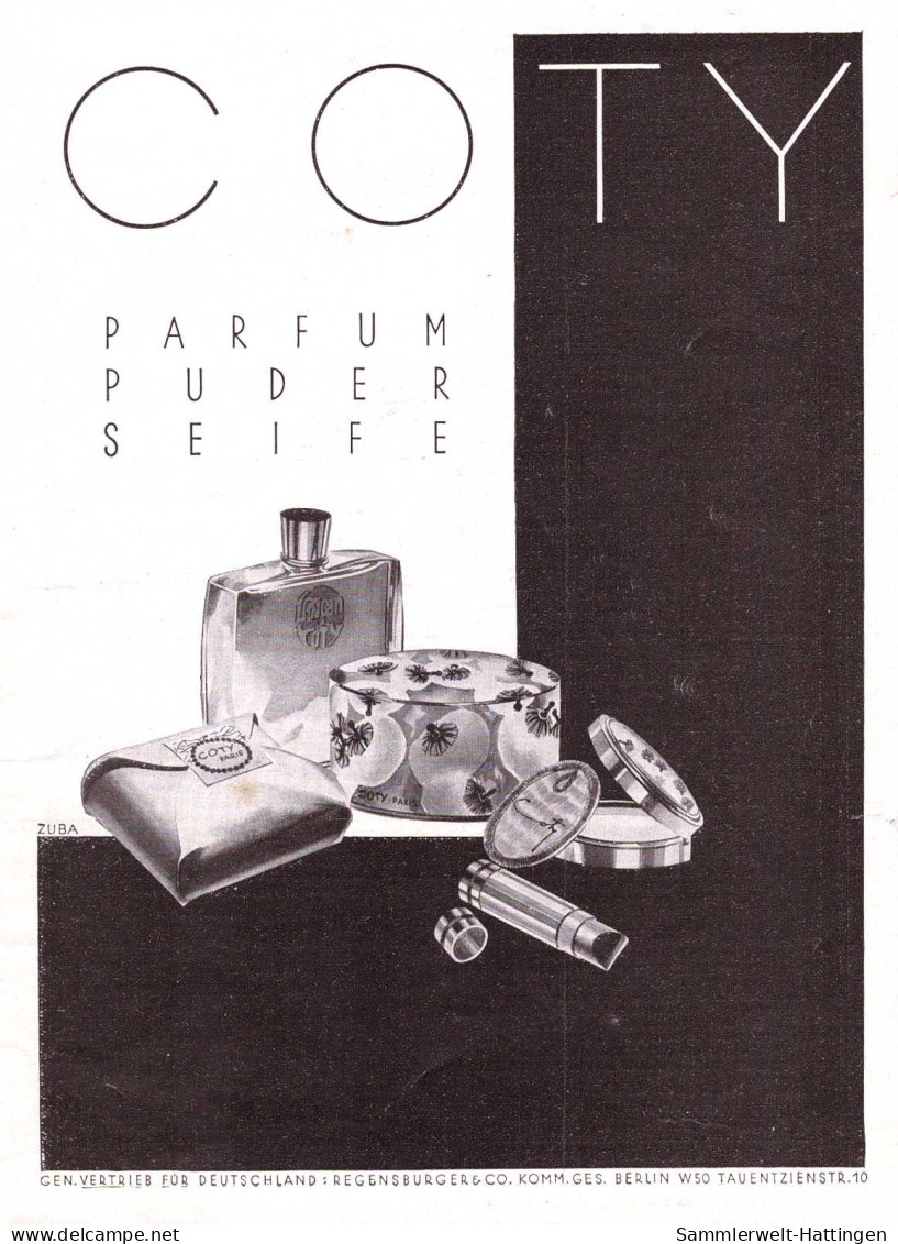 602261 | Parfüm, Seife, Werbung (20x14,5cm) Aus Zeitschrift "Das Magazin" 6/1929, Rückseite Bedruckt, Coty | Berlin (W 1 - Other & Unclassified
