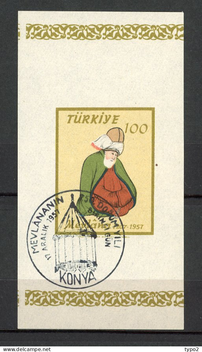 TURQ. -BF Yv.  N°  8 (o)  Mevlana Cote  3  Euro BE  2 Scans - Blocks & Sheetlets