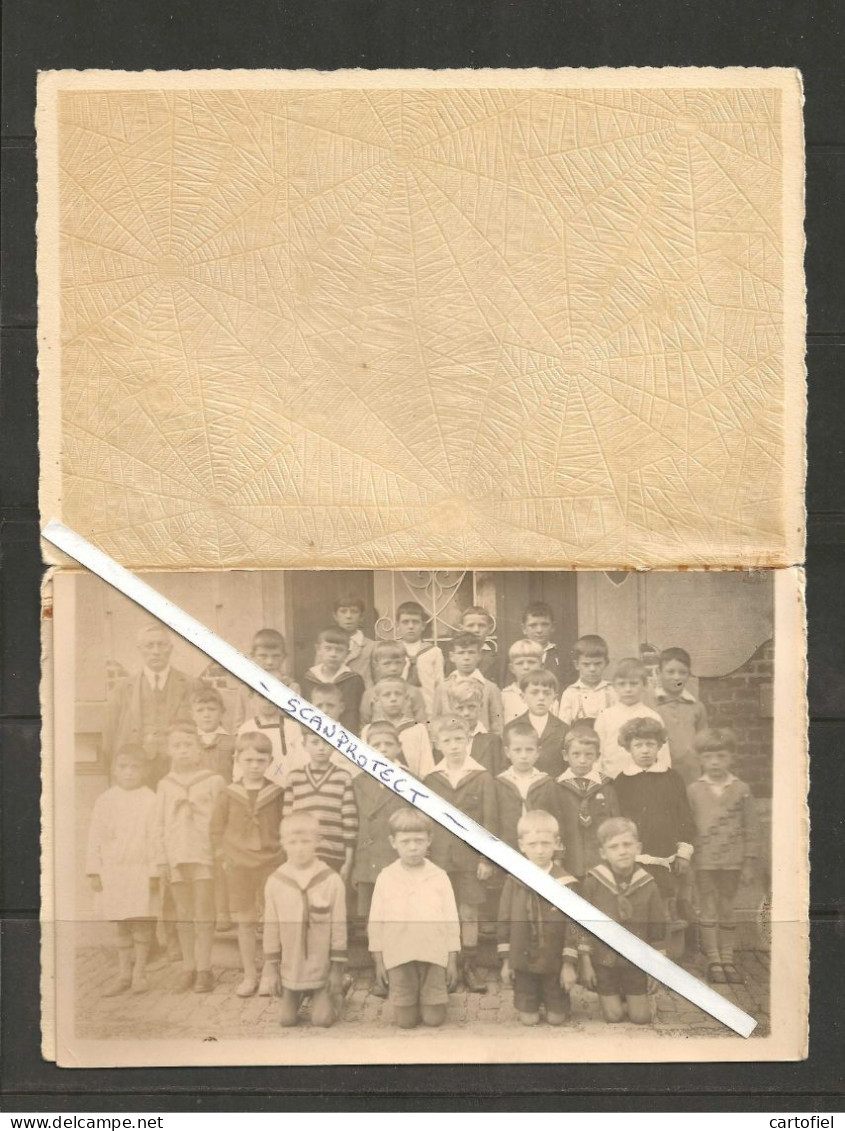 HEURE-LE-ROMAIN-PHOTO-ORIGINAL-GROUPE SCOLAIRE-1931-STUDIO D'ART-V.KERFF-HERMALLE-S-ARG-PIECE UNIQUE-VOYEZ 3 SCANS - Oupeye