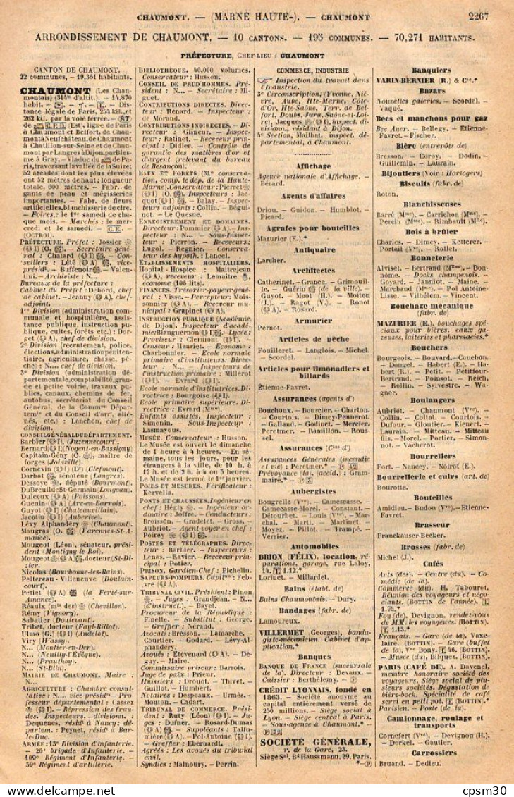 ANNUAIRE - 52 - Département Haute Marne - Année 1918 - édition Didot-Bottin - 72 Pages - Telephone Directories