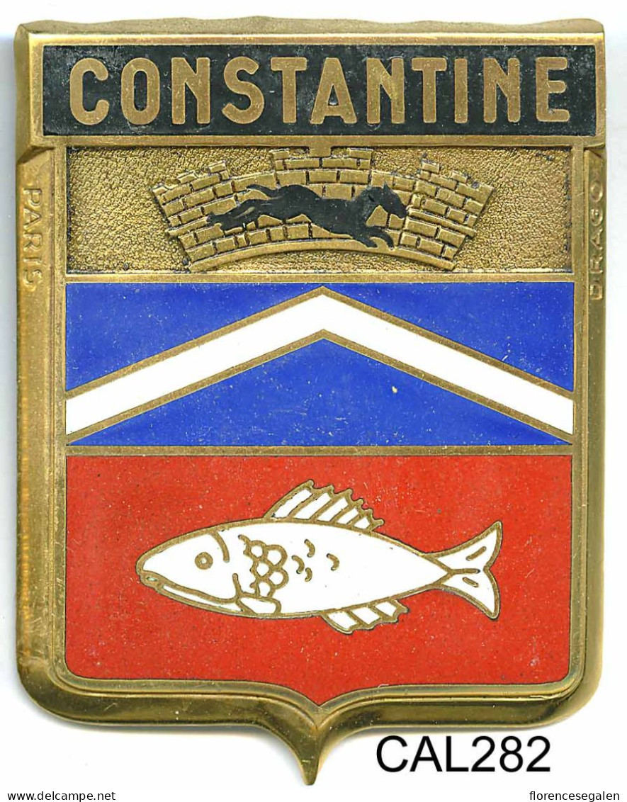 CAL282 - PLAQUE CALANDRE AUTO - CONSTANTINE - Enameled Signs (after1960)