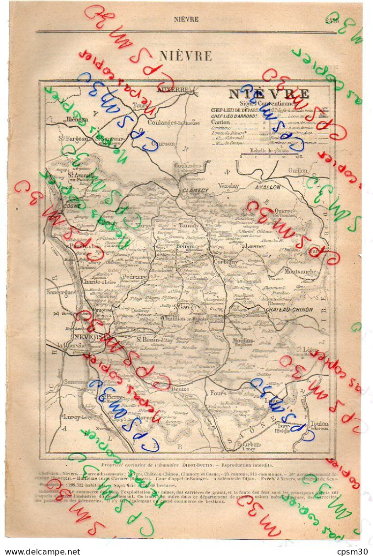 ANNUAIRE - 58 - Département Nièvre - Année 1918 - édition Didot-Bottin - 36 Pages - Annuaires Téléphoniques