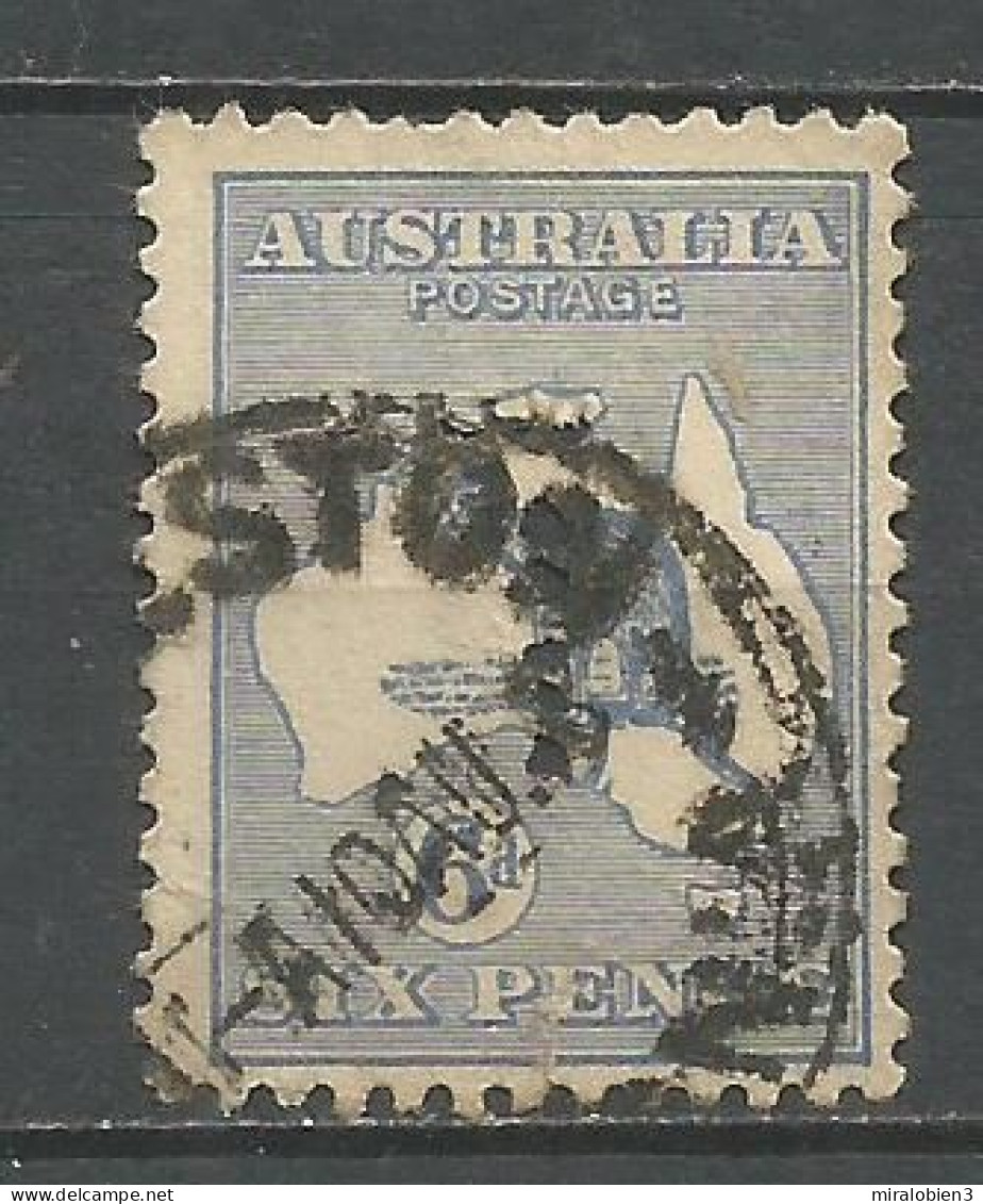 AUSTRALIA YVERT NUM. 8 USADO PERFORADO -TIENE UNA ROTURA PARTE INFERIOR- VALOR CATALOGO 30 EUROS PERFORE PERFORATED - Used Stamps