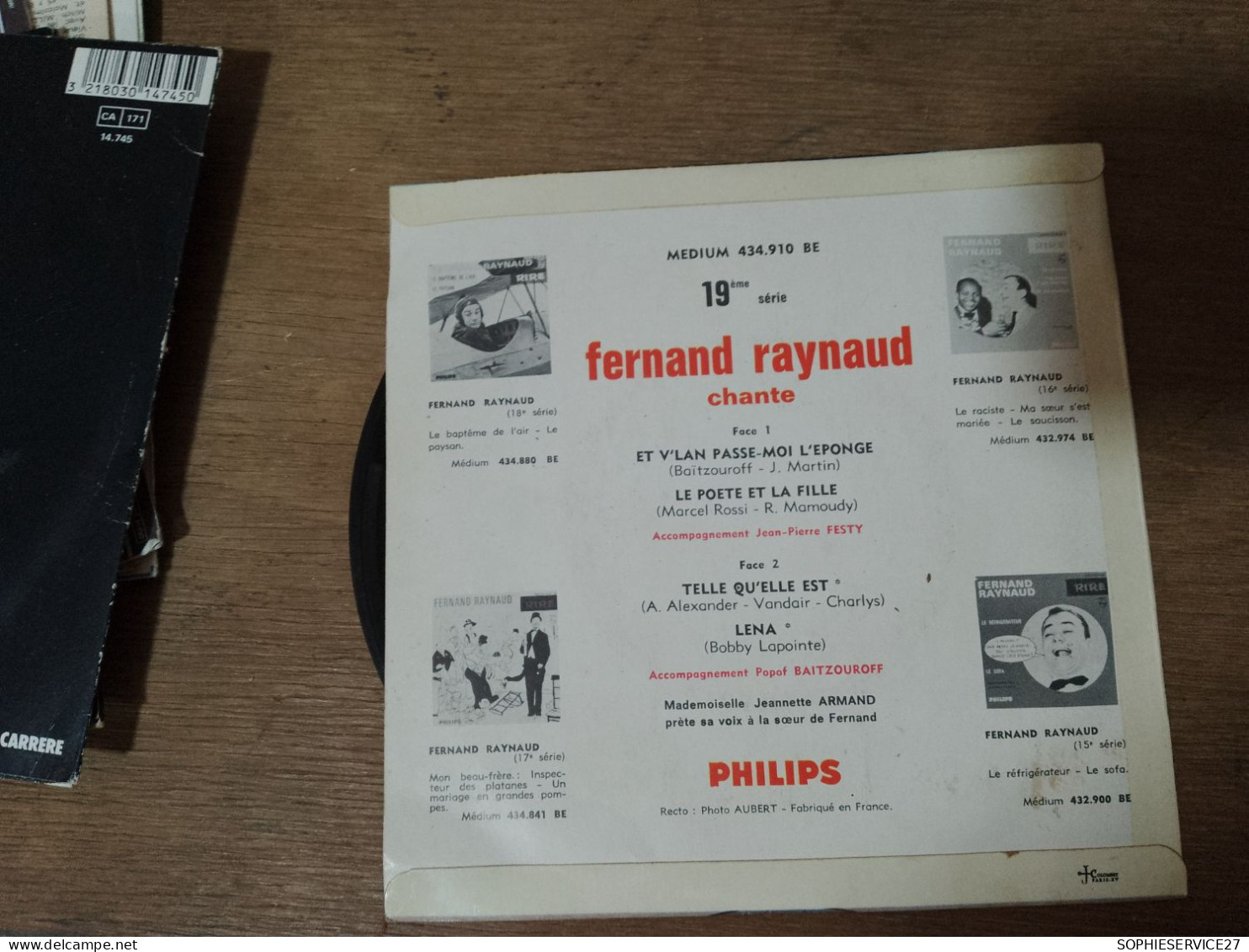 132 / ET V'LAN PASSE MOI L'EPONGE / FERNAND RAYNAUD - Humour, Cabaret