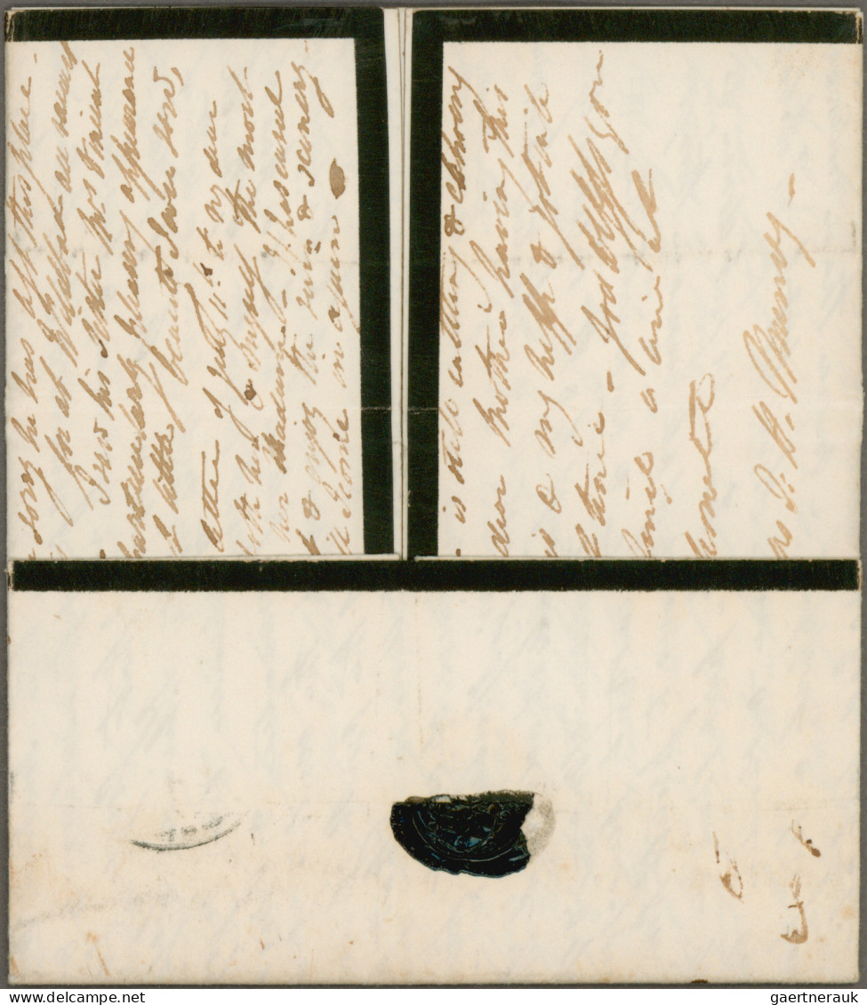 Baden - Vorphilatelie: 1838, Vollständiger Trauerbrief Ab Baden-Baden 31.Juli 18 - [Voorlopers