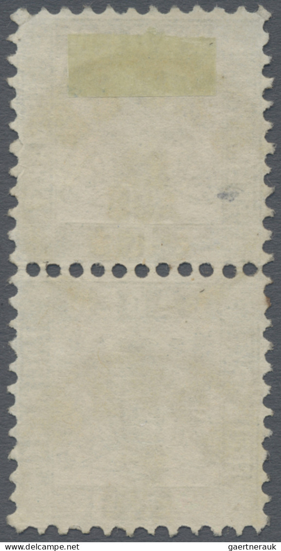 Baden - Marken Und Briefe: 1868, 7 Kr. Hellblau, Senkrechtes Paar, Obere Marke W - Otros & Sin Clasificación
