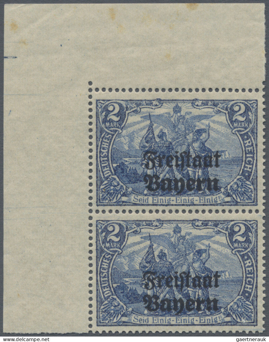 Bayern - Marken Und Briefe: 1919, Freimarke 2 Mark In B-Zähnung Im Senkrechten P - Altri & Non Classificati