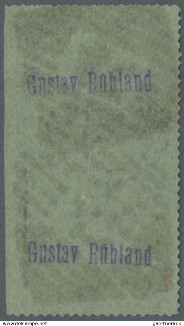 Braunschweig - Marken Und Briefe: 1864, ½ Gr./5 Pfg. Schwarz Auf Graugrün Mit Bo - Brunswick