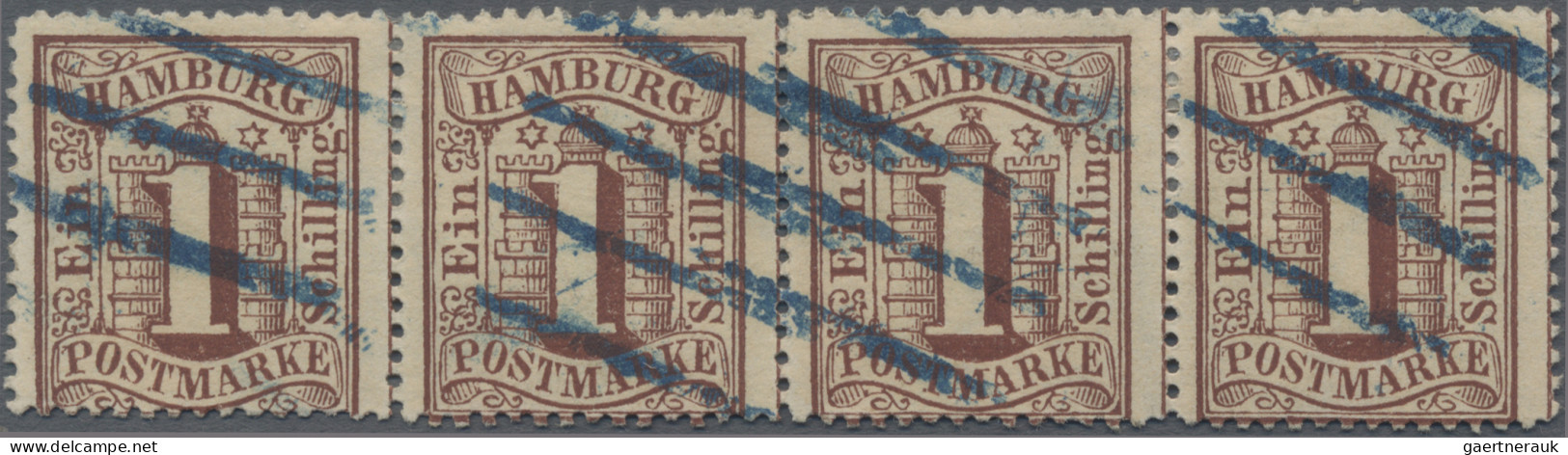 Hamburg - Marken Und Briefe: 1864, Freimarken 1 Sch Rötlichbraun Im Waagerechten - Hamburg