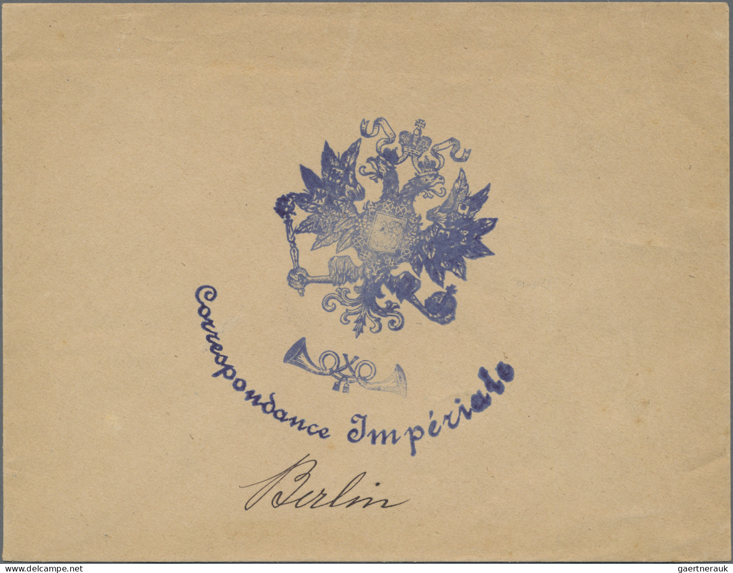 Preußen - Transitstempel: 1890; TRANSITBRIEF: Russischer Kaiserbrief Mit Handste - Andere & Zonder Classificatie