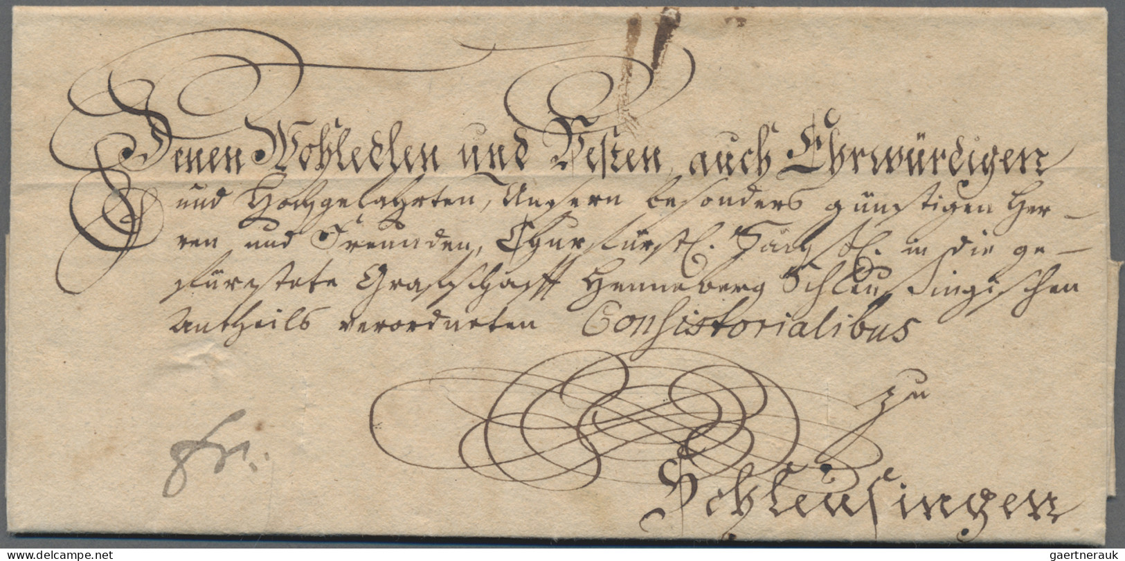 Thurn & Taxis - Vorphilatelie: 1773, Dekorativer Und Gut Erhaltener Faltbrief Vo - Vorphilatelie