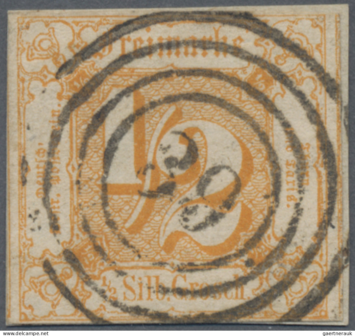 Thurn & Taxis - Marken Und Briefe: 1862, ½ Sgr Orange, Allseits Voll- Bis Breitr - Other & Unclassified