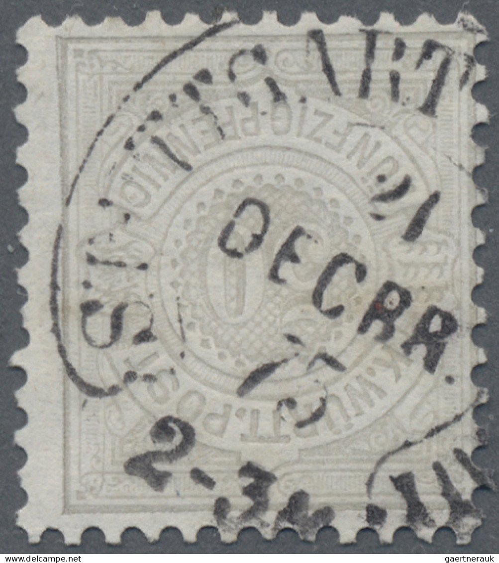 Württemberg - Hufeisenstempel: 1875, 50 Pf Ziffer, Prachtexemplar Mit Sauberem H - Autres & Non Classés