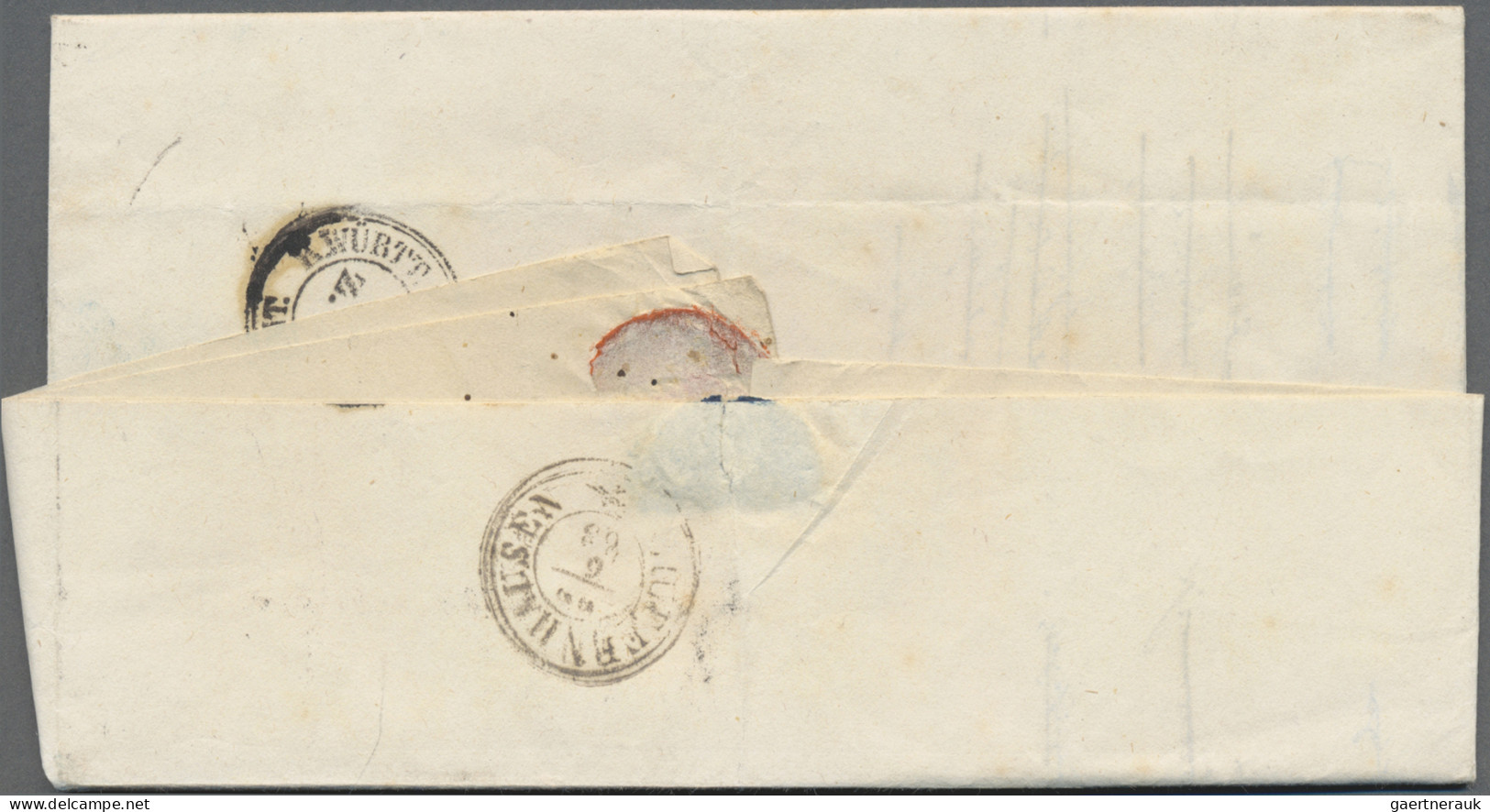 Württemberg - Postablagen: 1863/64, MÜNCHINGEN, Postablage-L1 3x Sehr Sauber Auf - Other & Unclassified