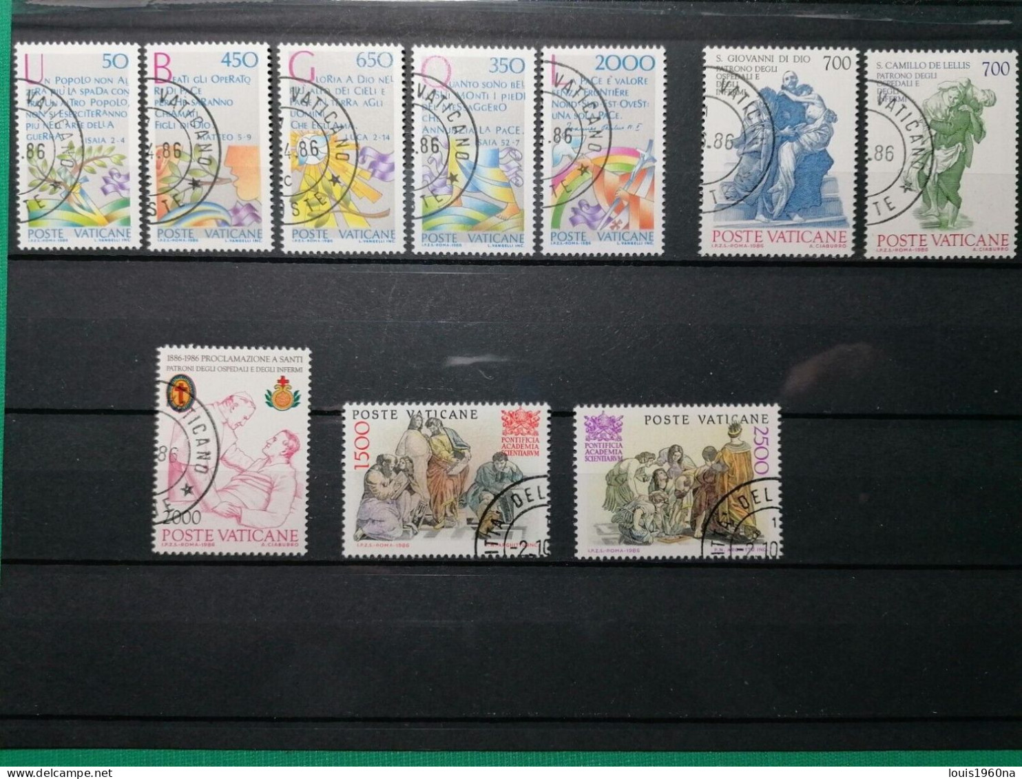 Città Del Vaticano - 1986 Serie Con Annullo - Used Stamps