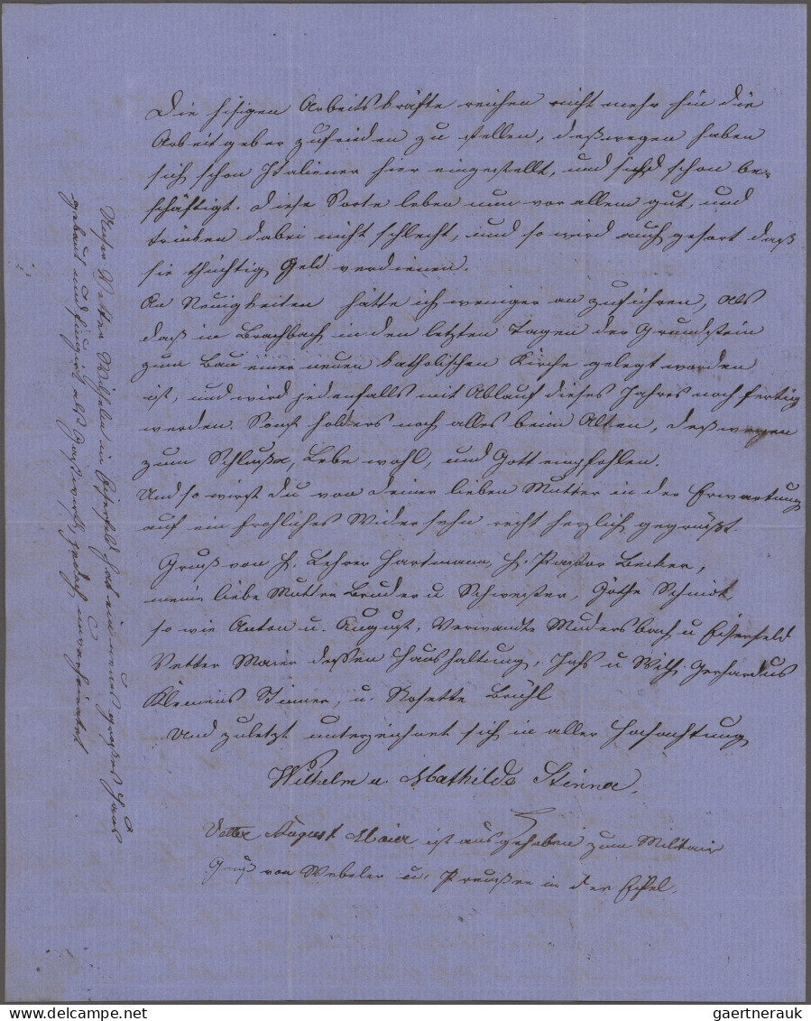 Norddeutscher Bund - Marken Und Briefe: 1870, Innendienstmarke 10 Gr. Grau Mit V - Altri & Non Classificati