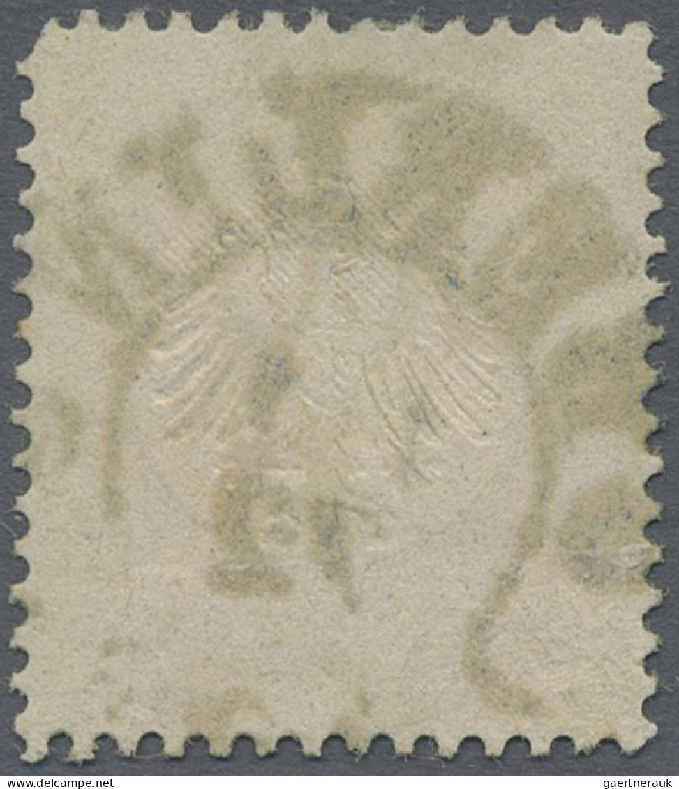 Deutsches Reich - Brustschild: 1872, Kleiner Schild ⅓ Gr. Gelblichgrün, Farbfris - Used Stamps