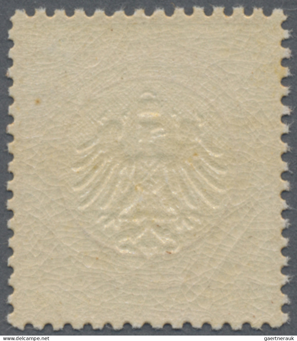 Deutsches Reich - Brustschild: 1872, 2 Kr Orange, Hervorragend Gezähntes, Farbfr - Ongebruikt