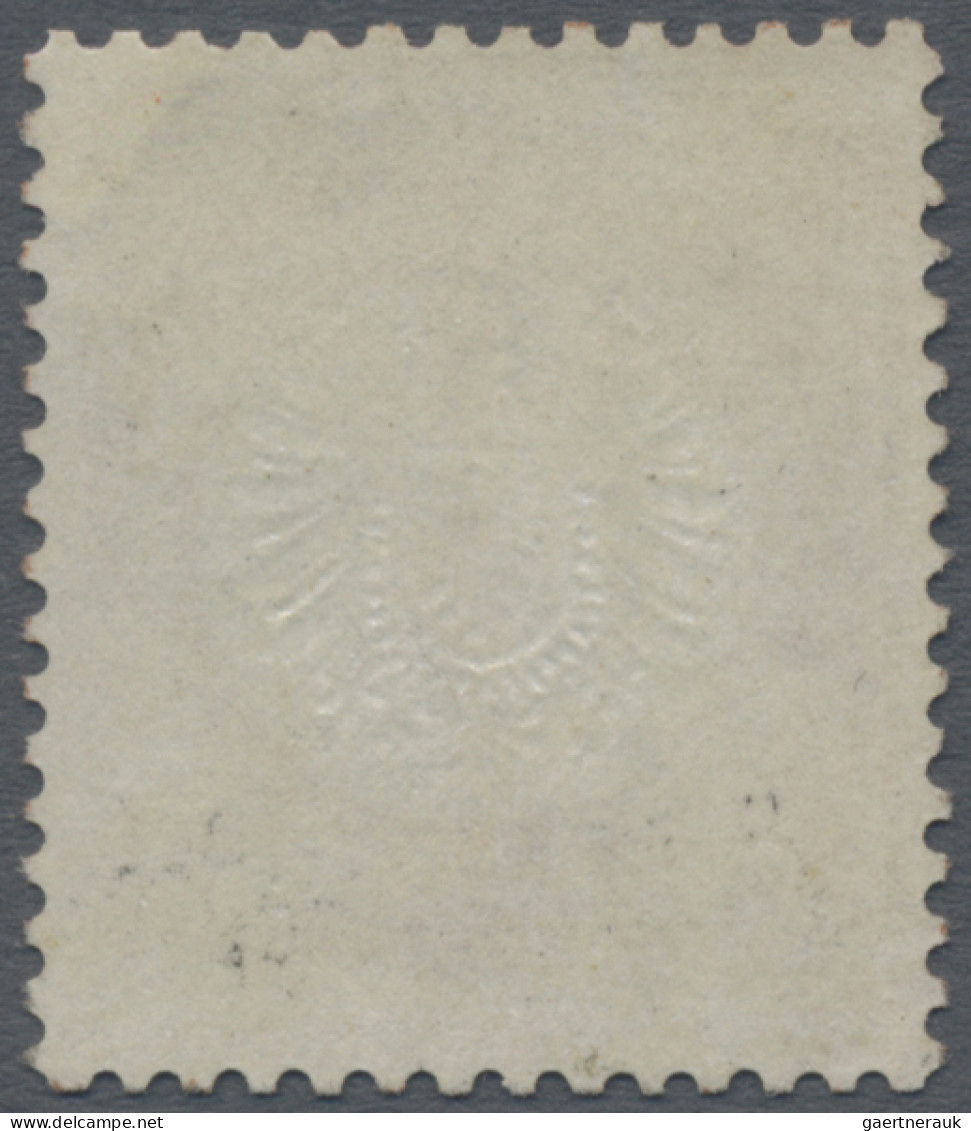 Deutsches Reich - Brustschild: 1872, Großer Schild 2½ Gr. Mit Neugummi, Reparier - Nuovi