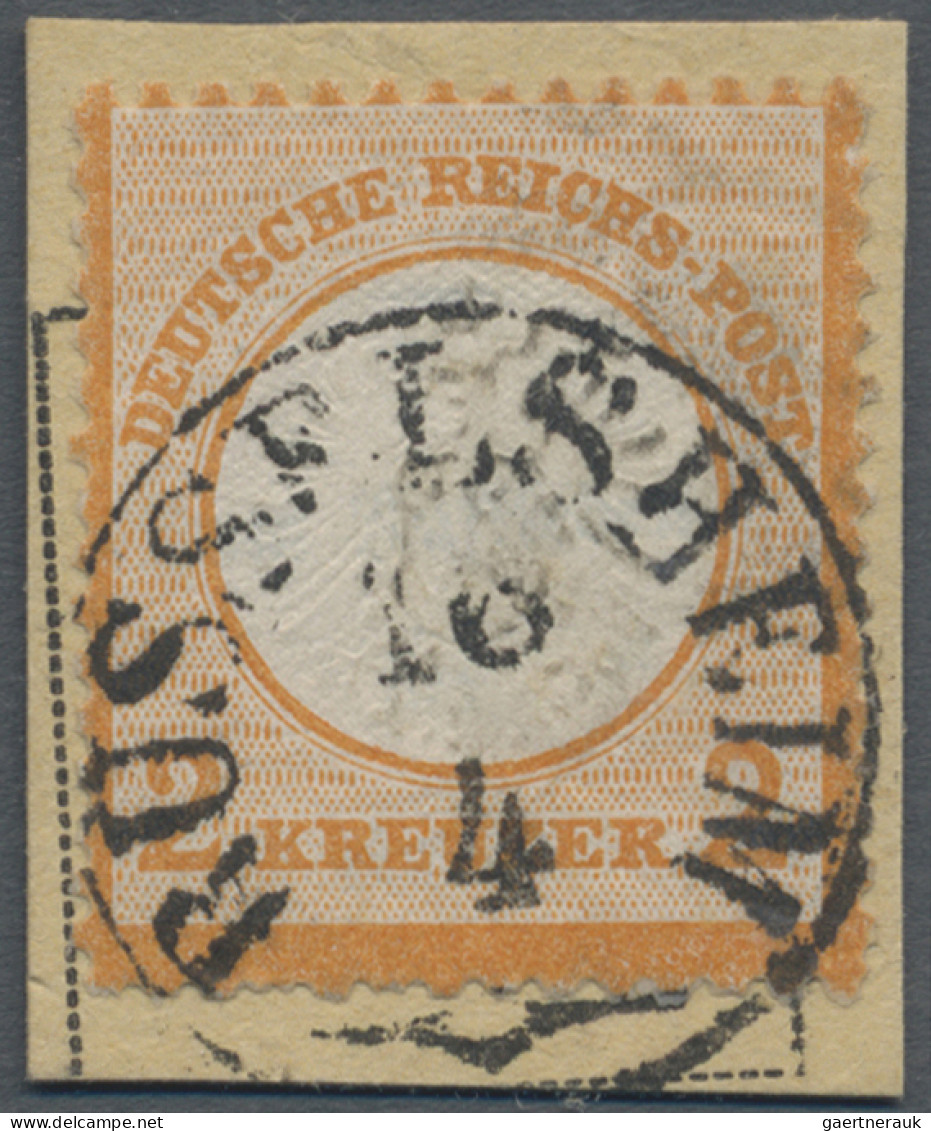 Deutsches Reich - Brustschild: 1872, 2 Kr. Orange Großer Schild, Auf Luxus-Brief - Otros & Sin Clasificación