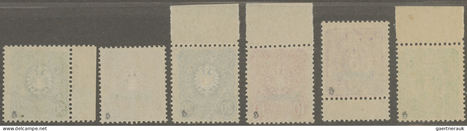 Deutsches Reich - Pfennig: 1886, Kompletter, Postfrischer SPECIMEN-Satz, Mi. 1.0 - Ungebraucht