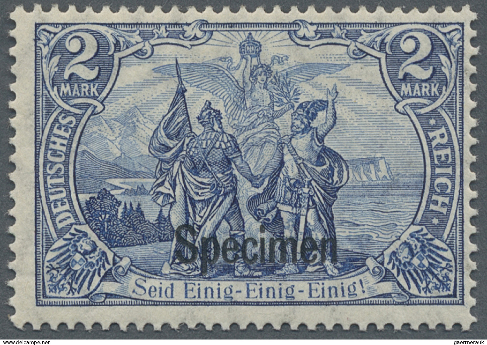 Deutsches Reich - Germania: 1905, 2 M. "Nord Und Süd", Friedensdruck, Sauber Ung - Neufs